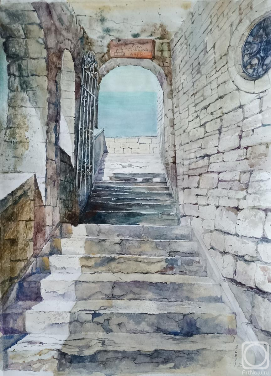 Levina Svetlana. Sochi. The tower on Mount Akhun