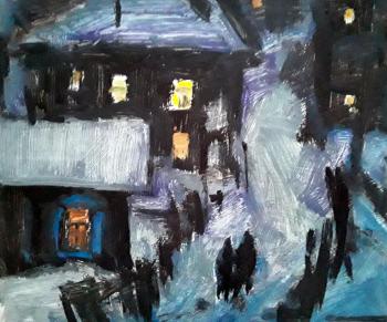 A quiet little corner (Slums). Knecht Aleksander