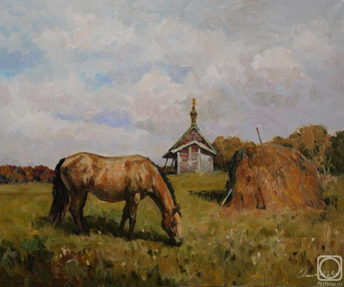 Malykh Evgeny. An autumn day in the village