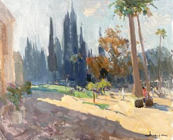 Fairytale morning. New Athos (Fairytale Landscape). Makarov Vitaly