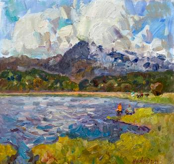 On the lake in Pitsunda. Zhukova Juliya