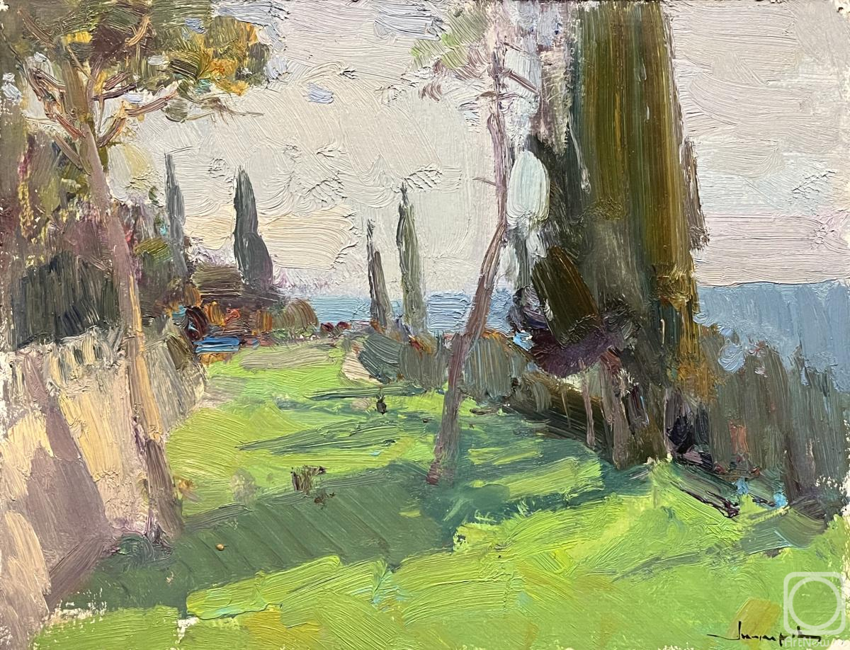 Makarov Vitaly. Evening shadows of cypresses
