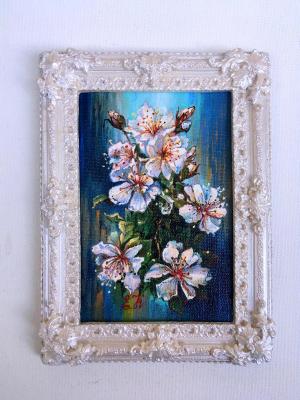 Spring. Flowering branch (Blooming Twig). Korableva Elena