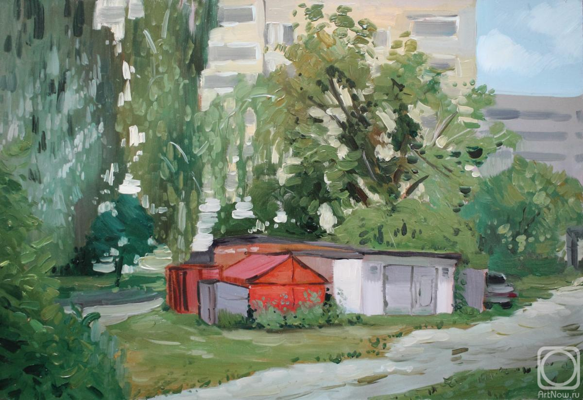 Fyodorova-Popova Tatyana. City courtyard