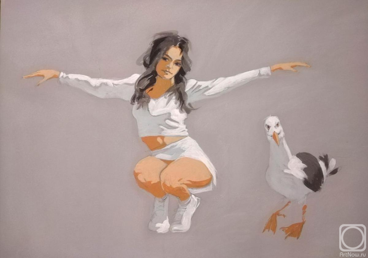 Arhipov Ilia. Girl and bird