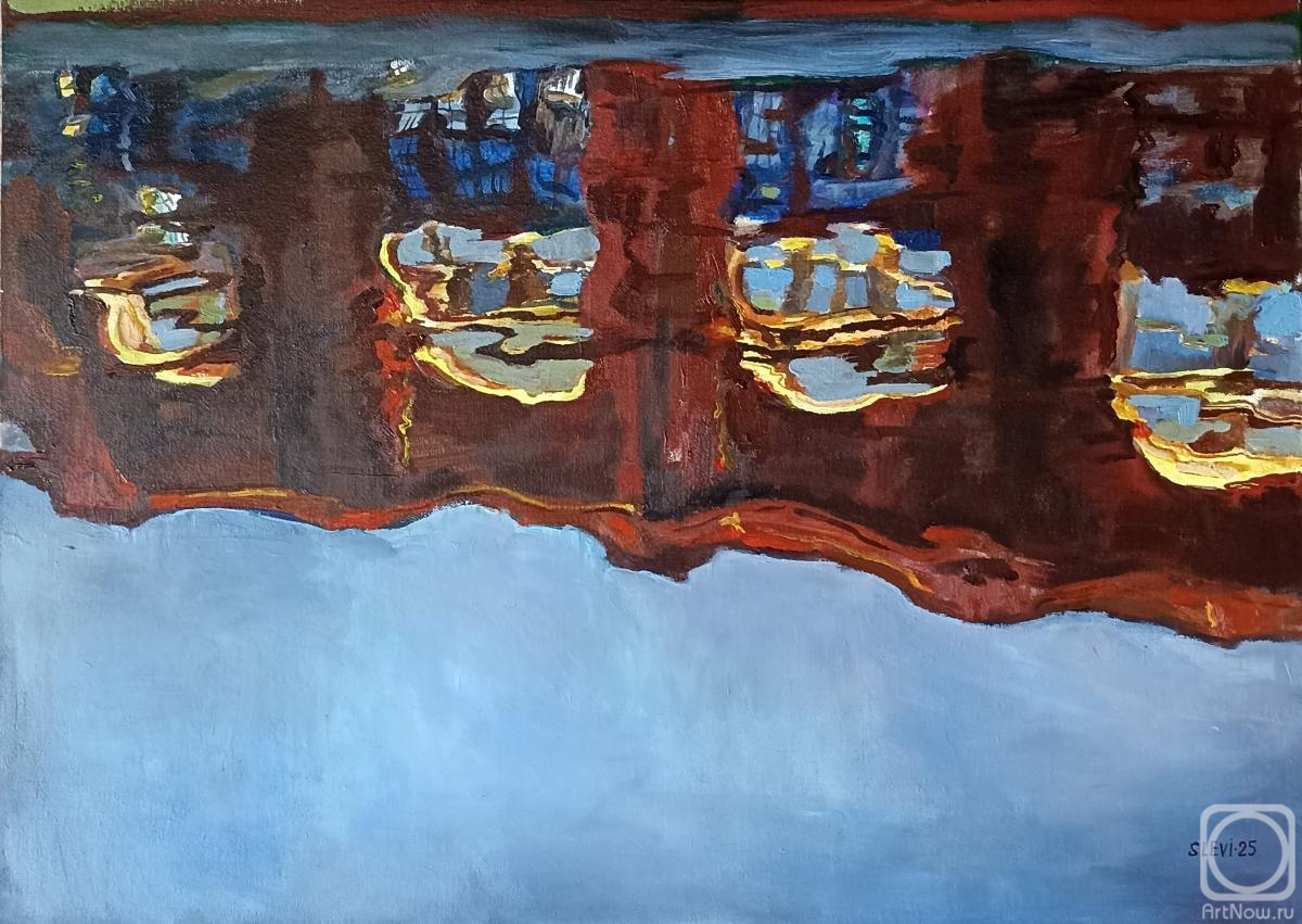 Levina Svetlana. Reflection. The river Buckle