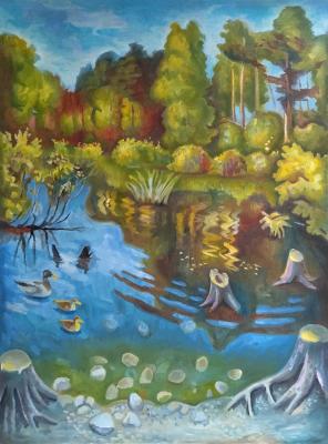 Pond with ducks 2. Bashkatov Maksim