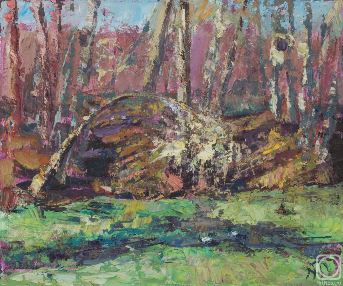 Nikiforenko Mariya. An autumn day on the pond