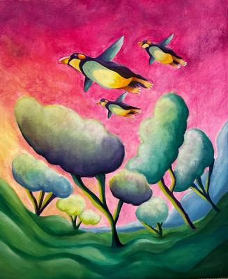 Flight of penguins. Kuprina Anastasiya
