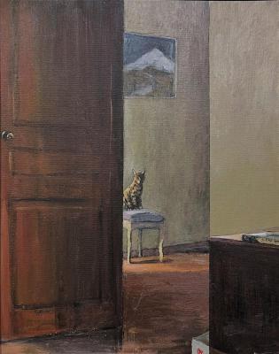 Cat in the doorway. Cheglyakov Andrey