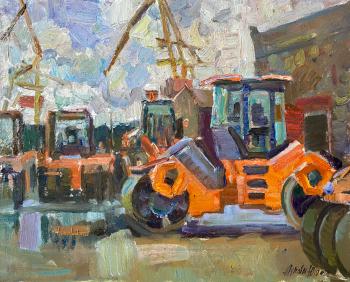 Rain at the factory. Zhukova Juliya