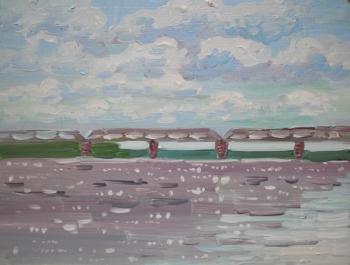Railway bridge at noon. Fyodorova-Popova Tatyana