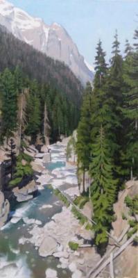 Mountain stream. Zhukov Pavel