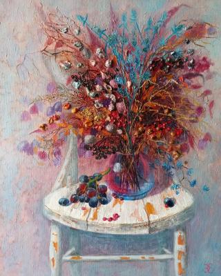 Still life with grapes. Erkenova Evgeniya