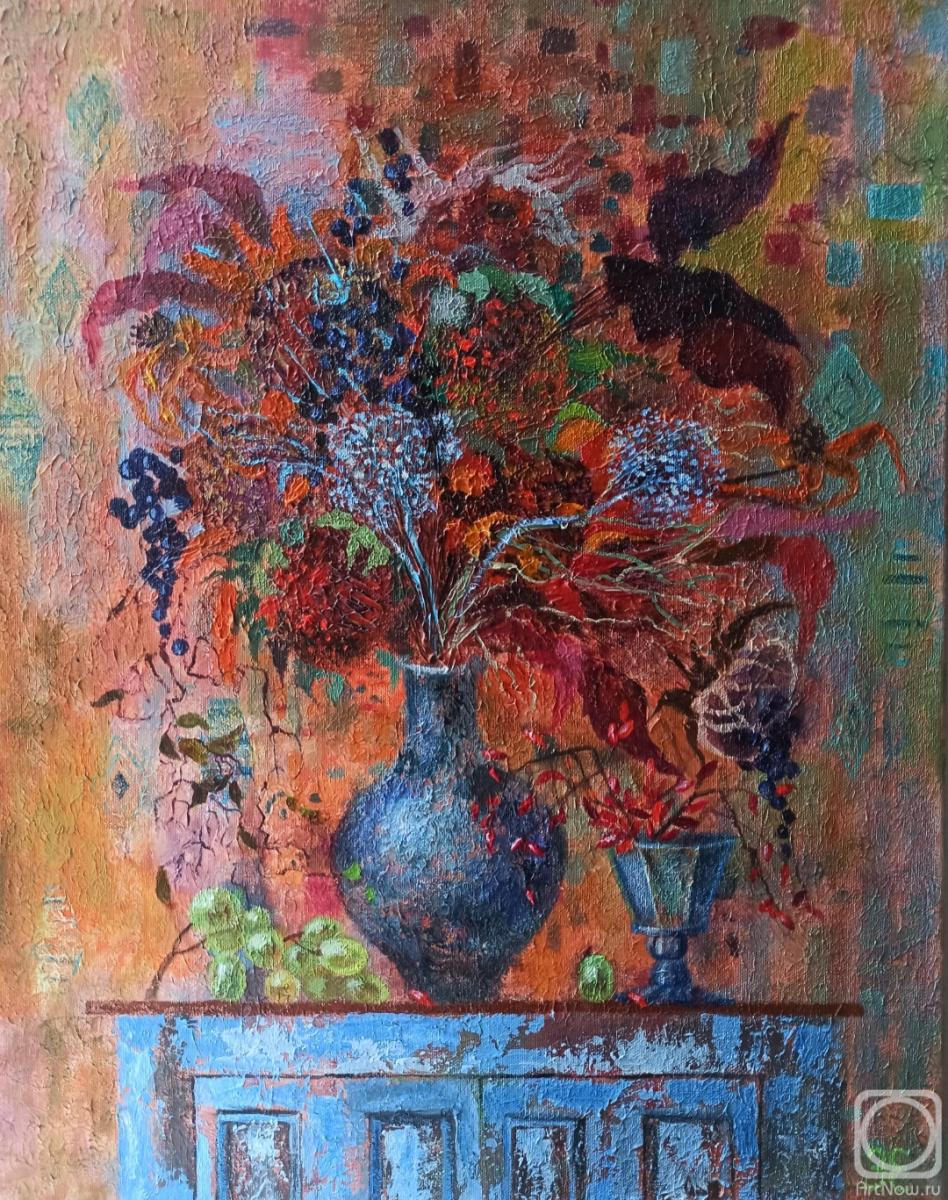 Erkenova Evgeniya. Still life on the chest of drawers