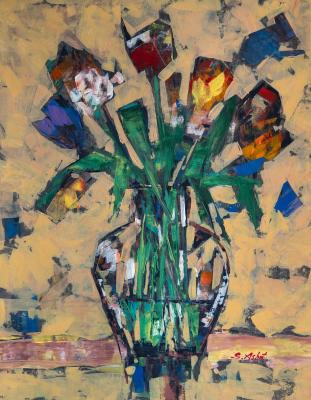 Vase with tulips. Sardaryan Ashot