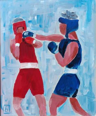 Red corner, blue corner. Bavykina Olga