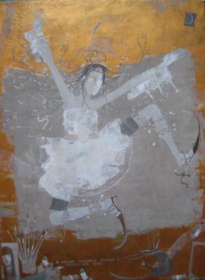 I'll make cardboard wings and draw a sky for myself