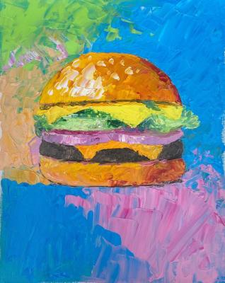 Taste of Pop Art: Hamburger. Mednikova Olga