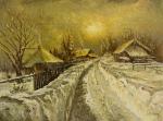 Гапонов Сергей.<br>Картина «Зима. Деревня»