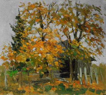 Картина «Клены у старого сарая»