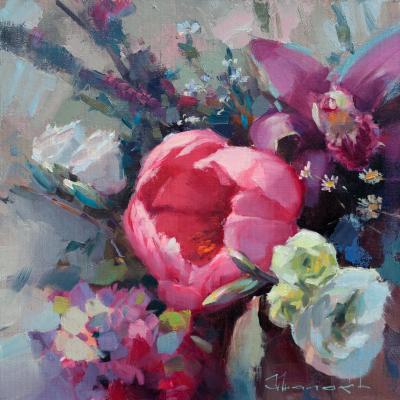 Tropicana. Tulip and lily (Tropical Bouquet). Shalaev Alexey