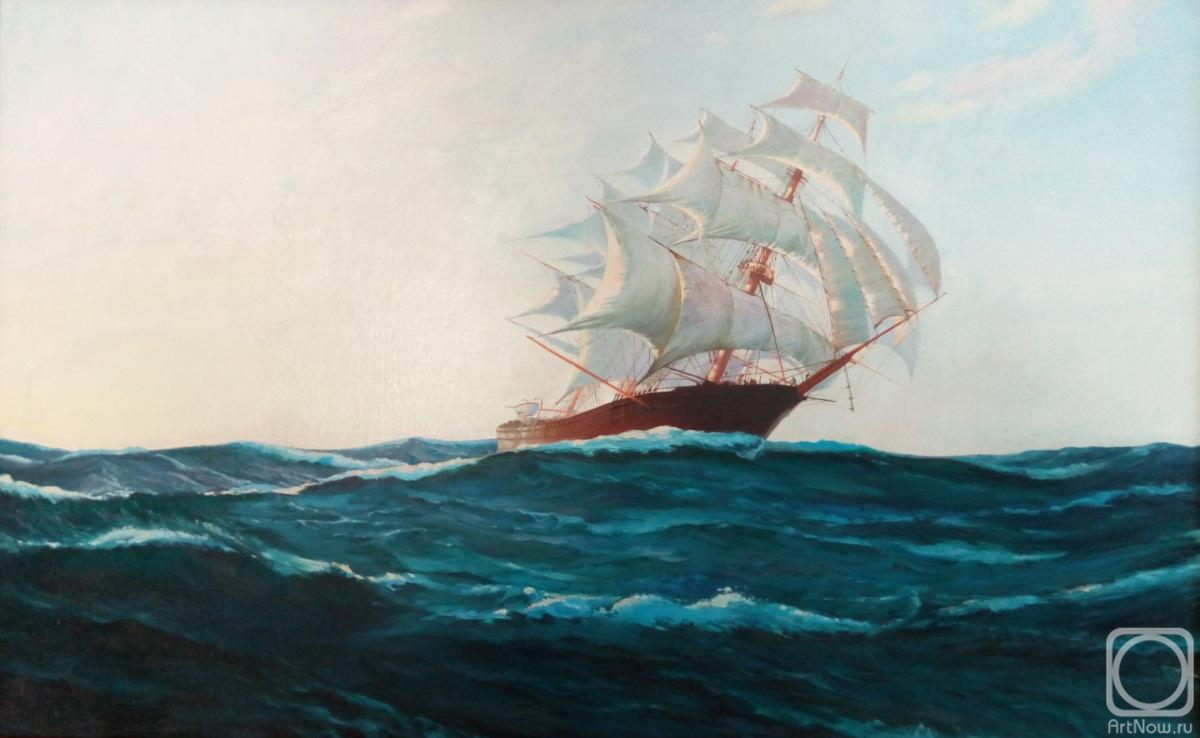 ������� ������ �� ������. ������� �����. ����� ������� ������� ������� "Full Sail, Sunset"