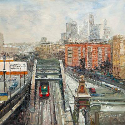 Moscow. MCC. Andreevsky railway bridge