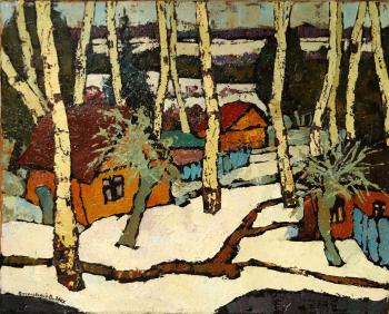 Snow and birches (Snow And Trees). Veselovsky Valery