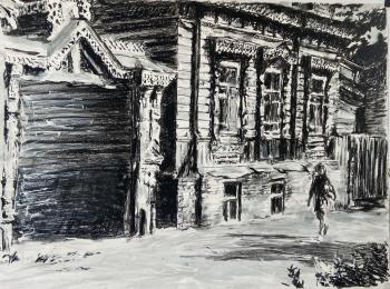 Walking down Sadovaya Street (Carved Platbands). Borisov Mikhail