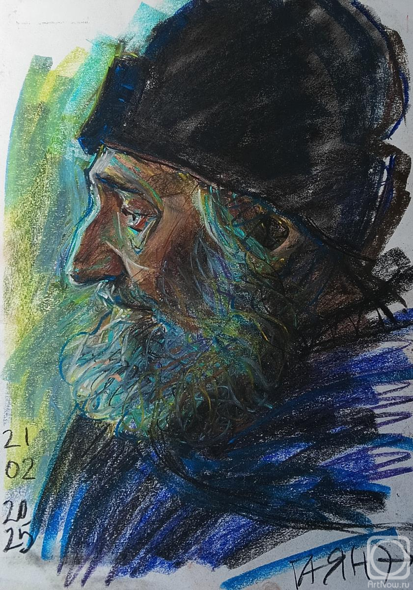 Dobrovolskaya Gayane. Old man, portrait from life