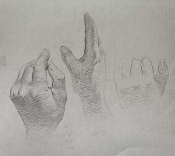 Sketch of a hand. Samsonenko Sergey