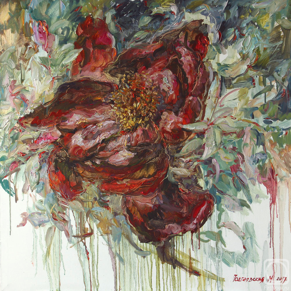 Podgaevskaya Marina. Big red peony