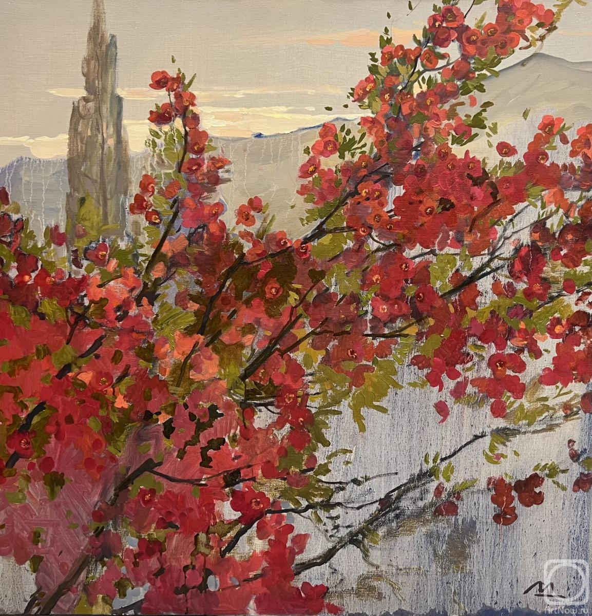 Molchanova-Dudchenko Elena. Quince in Blossom, Diptych I