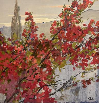 Quince in Blossom, Diptych I. Molchanova-Dudchenko Elena