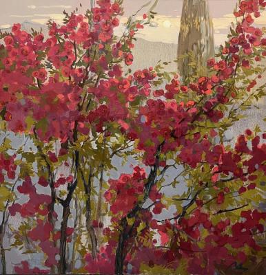 Quince in Blossom, Diptych I. Molchanova-Dudchenko Elena