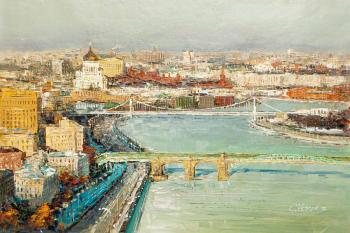 Vevers Christina . Moscow from a bird's eye view. View of the Cathedral of Christ the Savior