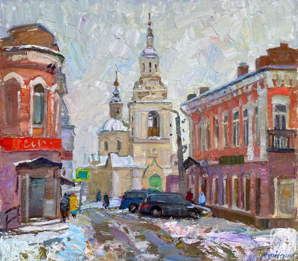 Zhukova Juliya. Morning snowfall in province