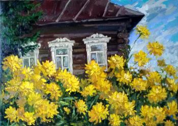 Old house with a garden (Village Landscape). Gerasimova Natalia