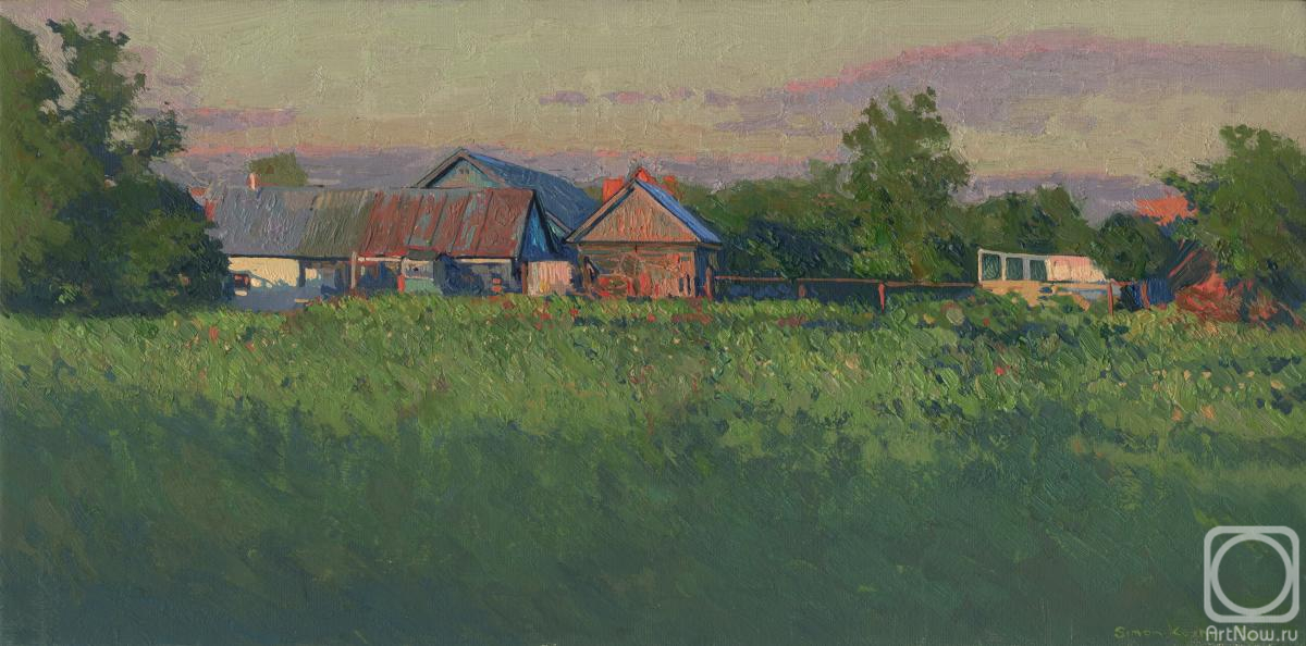 Kozhin Simon. Evening. Baths and sheds