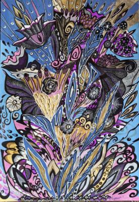 The winner's bouquet