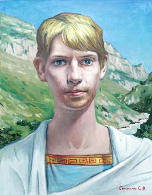 Portrait of a youth in a Roman toga. Samsonenko Sergey