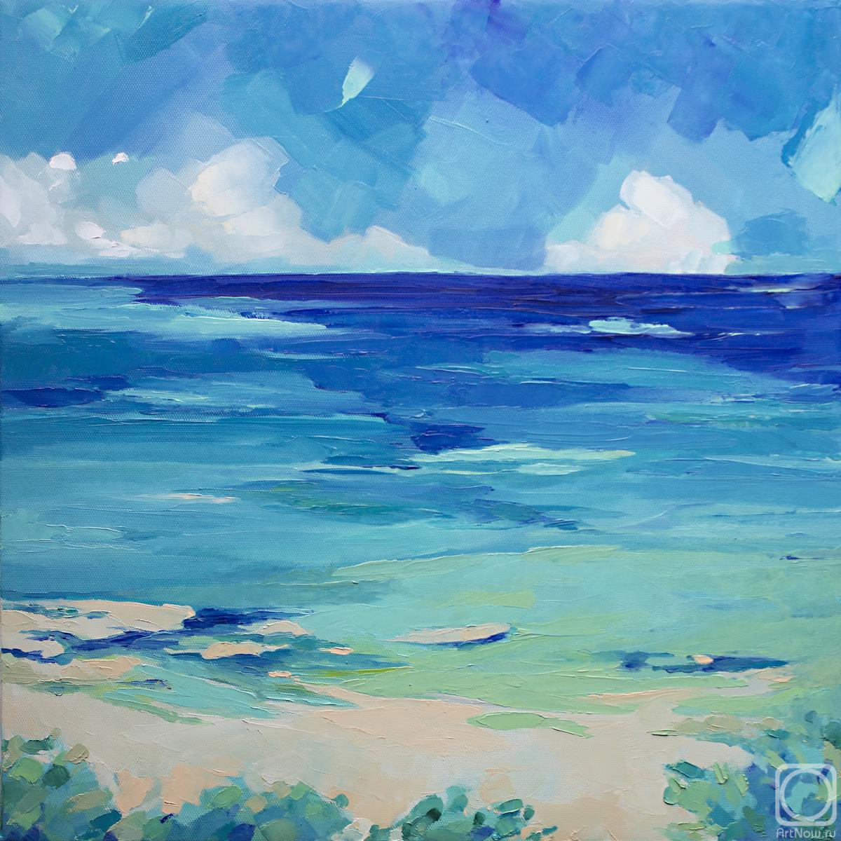 Devyatova Irina. Morning azure sea