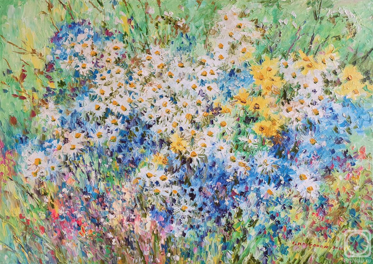 Kruglova Svetlana. Chamomile field