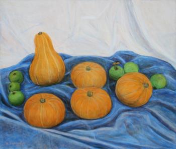 Still Life with Gourds and Apples