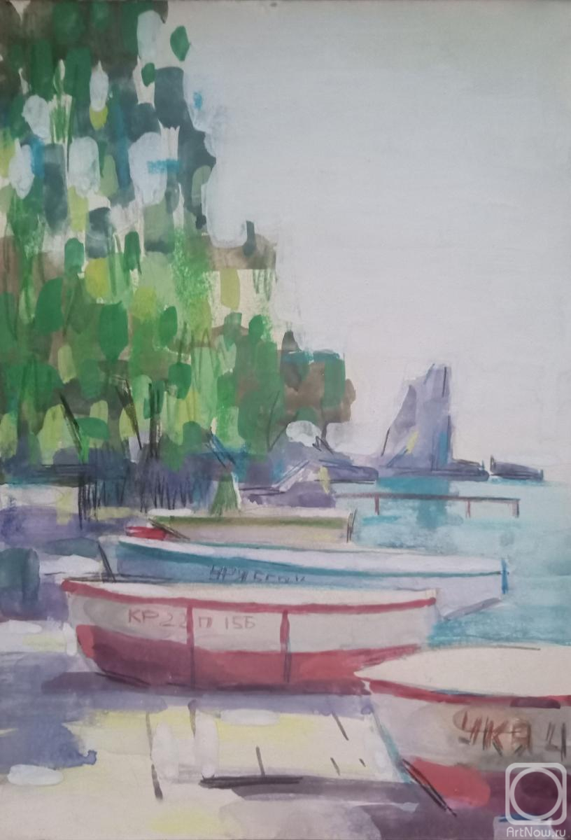 Samsonenko Sergey. Boat station in Gurzuf