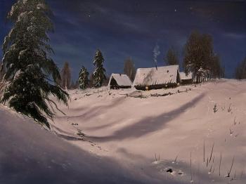 Картина «Зимнее полнолуние»