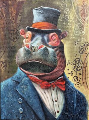 Mr. Hippo (Top Hat). Dankova Alyona