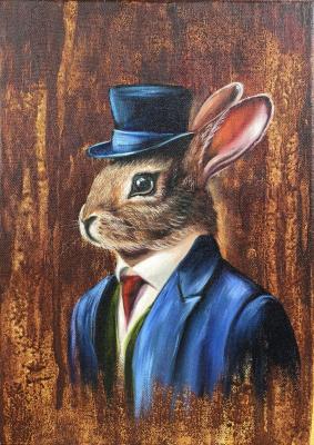 Rabbit businessman. Dankova Alyona