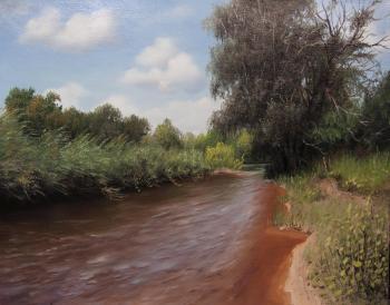 Картина «У реки в летний день»